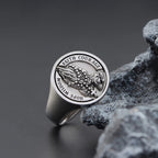 Praying Hands Cross Ring — 925 Silver