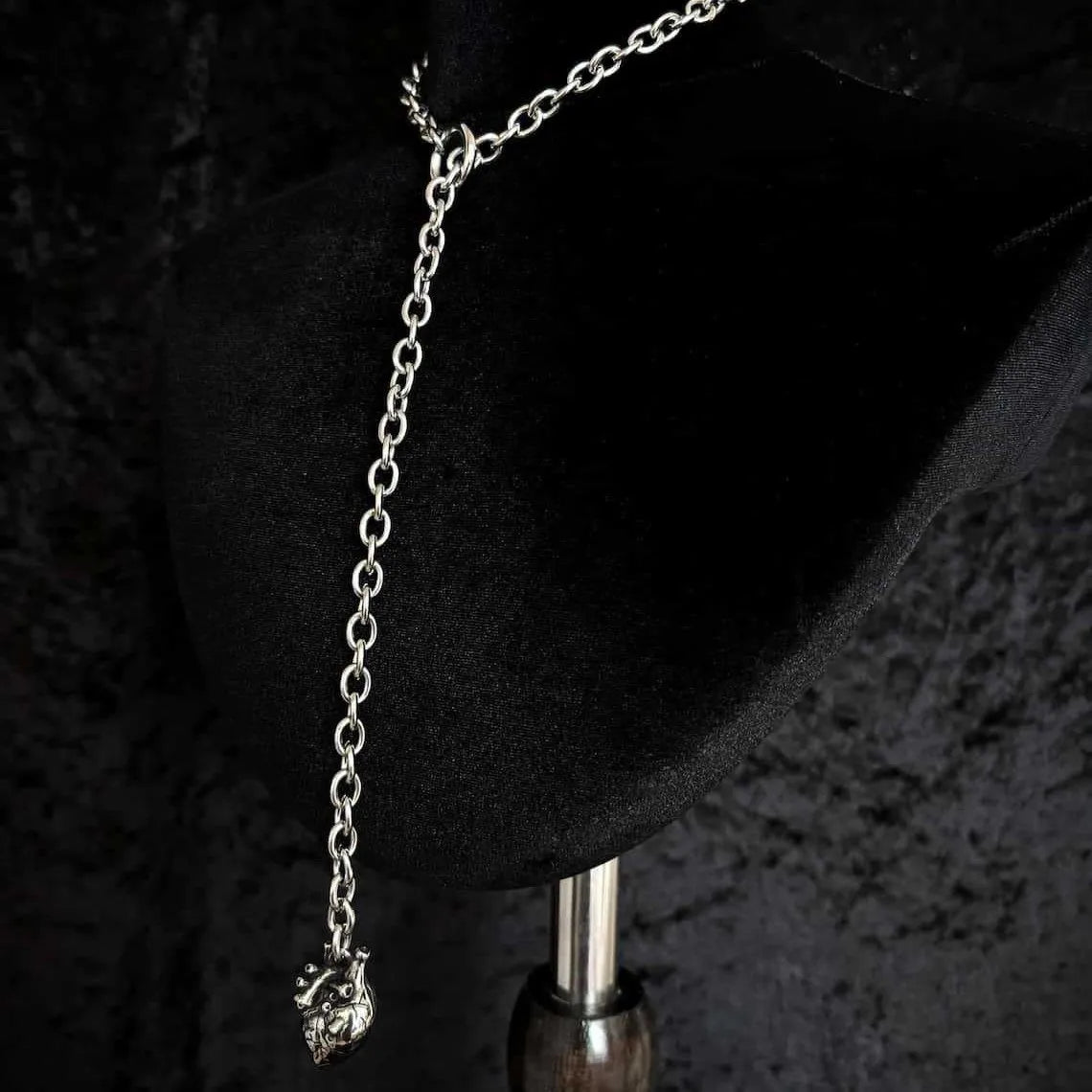 Vintage Heart Organ Necklace,Gothic jewelry,O-shaped,Punk,Hippie,Adjustable,Design Sense,Exaggerated,Choker for Women Man,Trendy