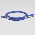 Adjustable Woven Cord Bracelet — Stainless Steel Sliding Clasp