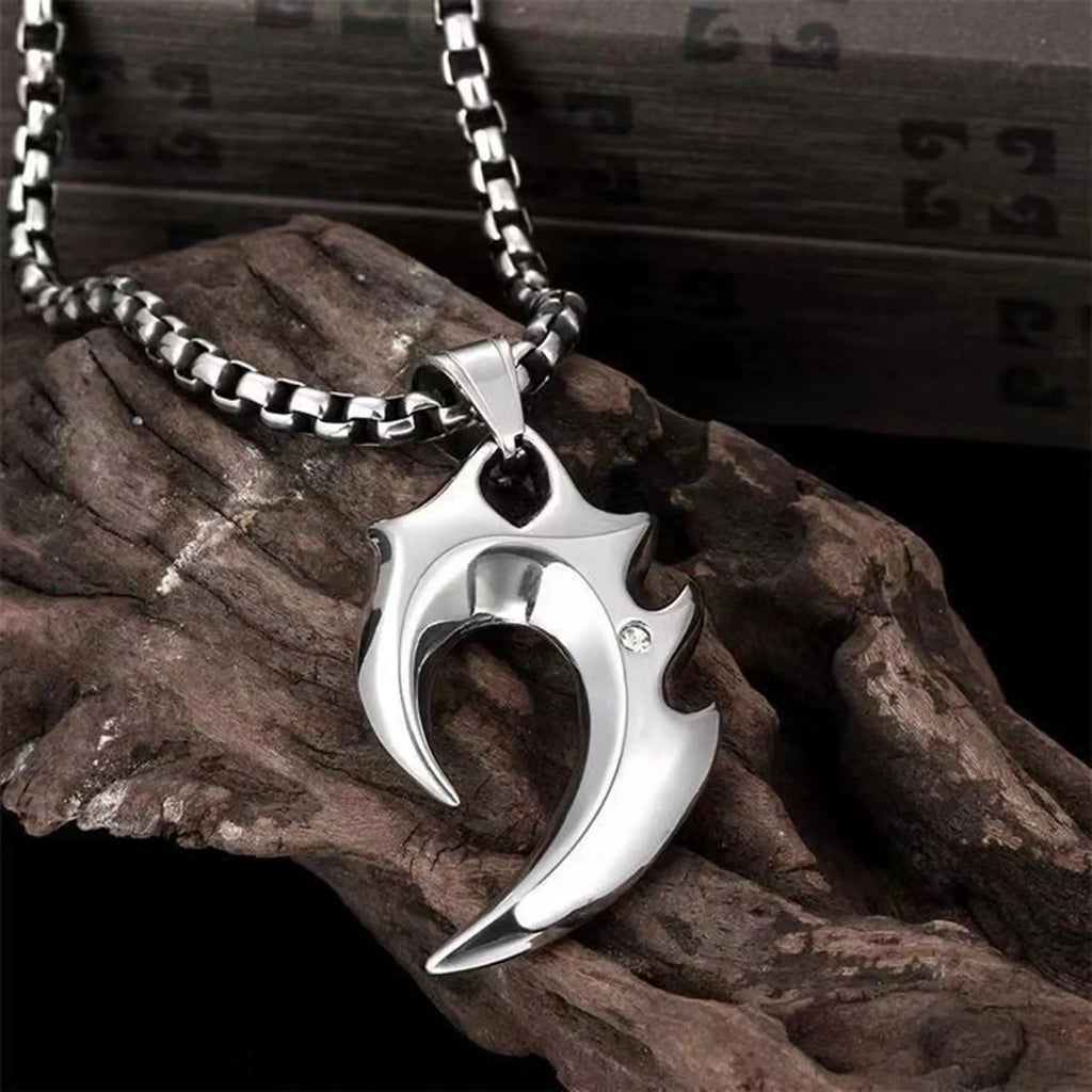 Wolf Tooth Man Necklaces Rock Punk Animal Pendant Collar Valentine's Father's Day Birthday Party Gifts Stainless Steel