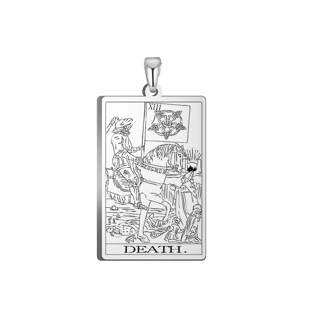 Tarot Major Arcana Amulet Necklace — Stainless Steel