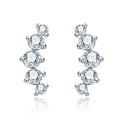 Iced Out Stud Earrings — 925 Silver