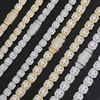 925 Silver VVS Moissanite Tennis Chain 10/12MM