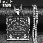 Skull Silver Pendant Divination Digital Hand Sun