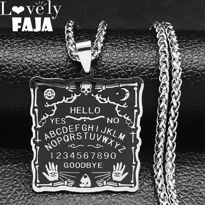 Skull Silver Pendant Divination Digital Hand Sun