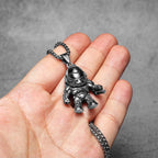 Astronaut Pendant Necklace Stainless Steel