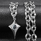 Star Steel Pendant Punk Kpop Shiny Bling Choker