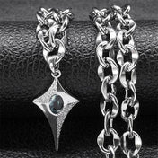 Star Steel Pendant Punk Kpop Shiny Bling Choker
