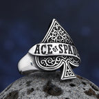 New Creative Design High Quality Ace Of Spade Playing Card Ring For Men Punk Hip Hop Dropshipping Jewelry