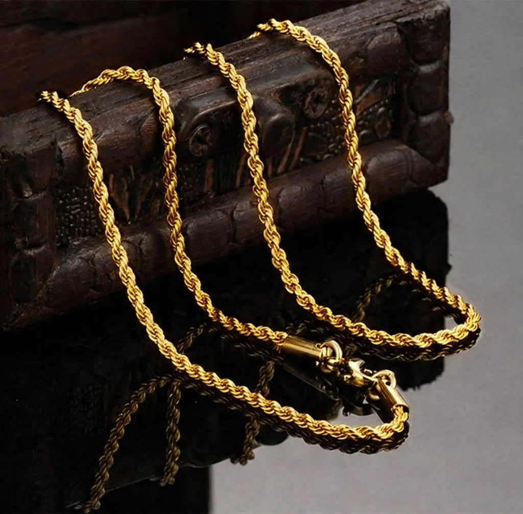 Cuban Chain Necklace 3-7mm — Stainless