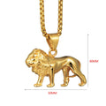 Lion Gold Pendant Necklace