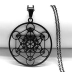 Seven Archangels Amulet Stainless Steel Necklaces Men Seal of Salomon Talisman Christian Protection Jewelry collar