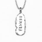 Mantra Pendant Necklace — Stainless Steel