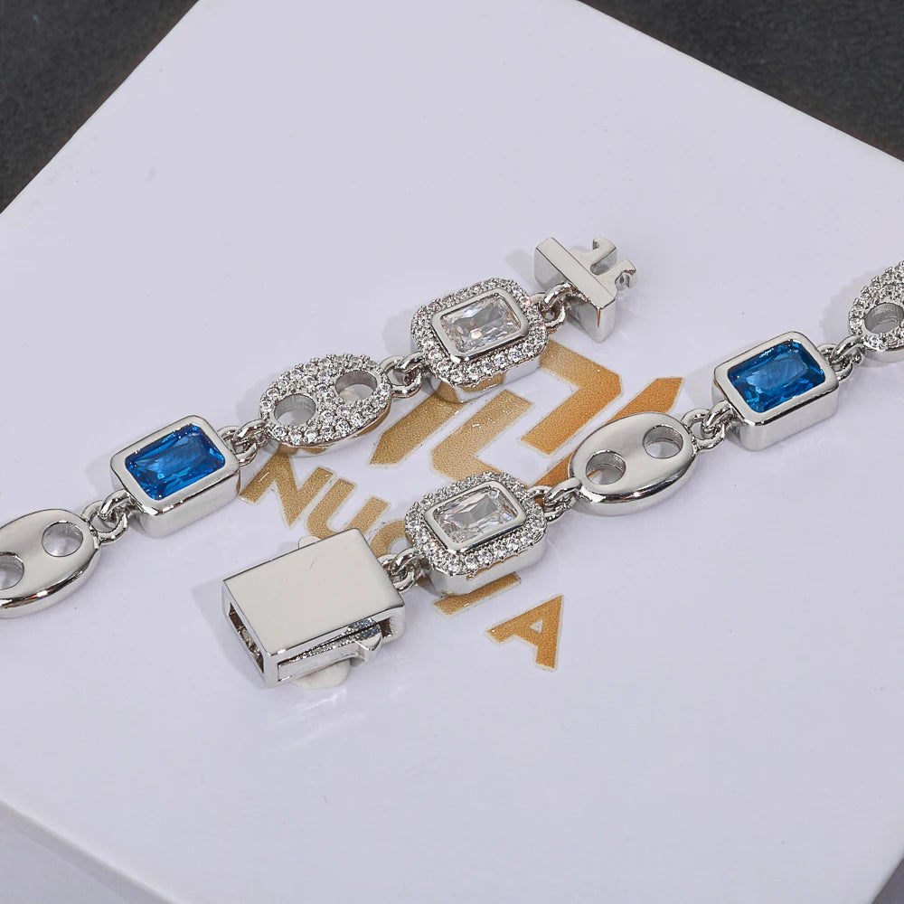 Iced Out Cuban Bracelet Stainless Steel 8MM