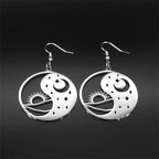 Yin Yang Silver Pendant Taoist Tai Chi Bagua Sun