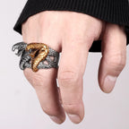 Cobra Snake Ring — Stainless Steel