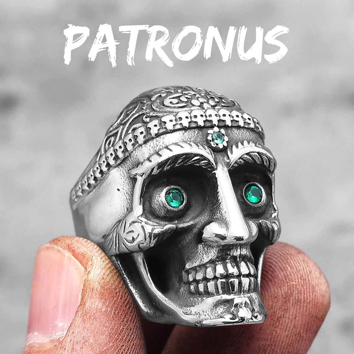 Various Skull Rings 316L Stainless Steel Men Skulls Ring Simple Skeleton Punk Rock Party for Rider Male Friend Jewelry Best Gift