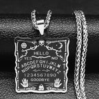 Skull Silver Pendant Divination Digital Hand Sun