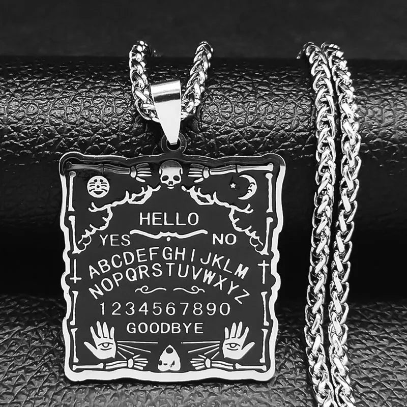 Skull Silver Pendant Divination Digital Hand Sun
