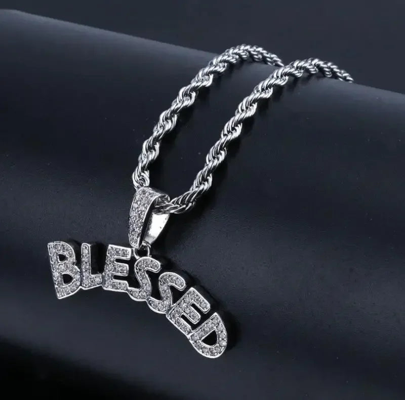Men\'s Hip Hop Iced Out Dollar Sign Money Pendant Necklace Men\'s Punk Rap Rock Party Jewelry