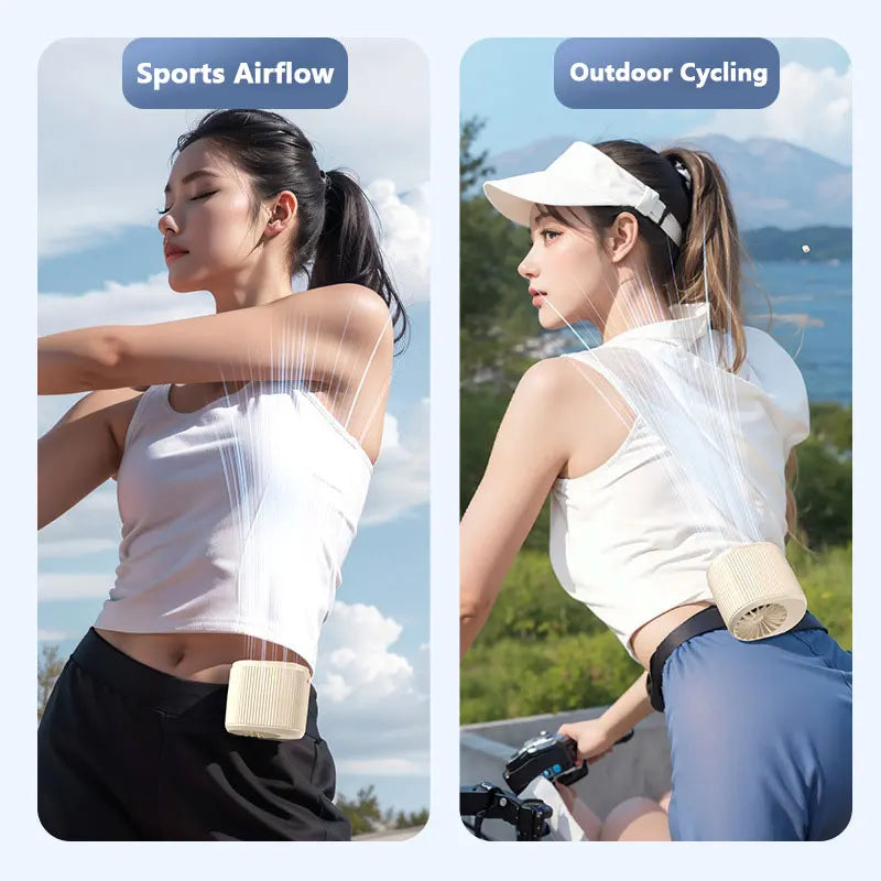 Lenovo Waist Fan Portable Air-Conditioner Personal Cooling Clip on Fan for Outdoor Sports Travel Office Workers Summer