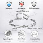 Silver Link Chain Bracelet — Stainless Steel
