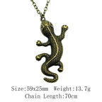 Cold Blooded Reptile Lizard Gecko Chameleon Pendant Necklace For Women Men