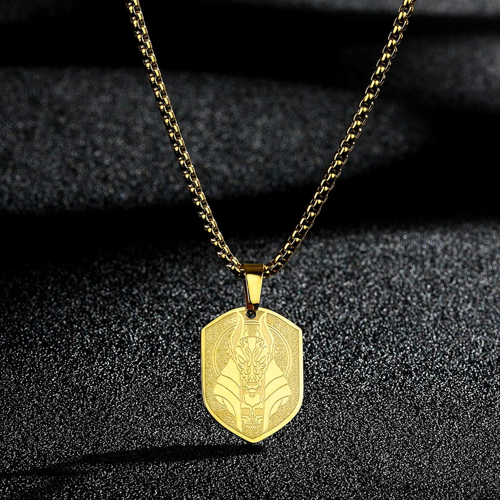 CHENGXUN Dainty Chef Knife Pendant Necklace for Women Men Steel Knife Charm Neck Chain Male Talisman Amulet Protection Jewelry