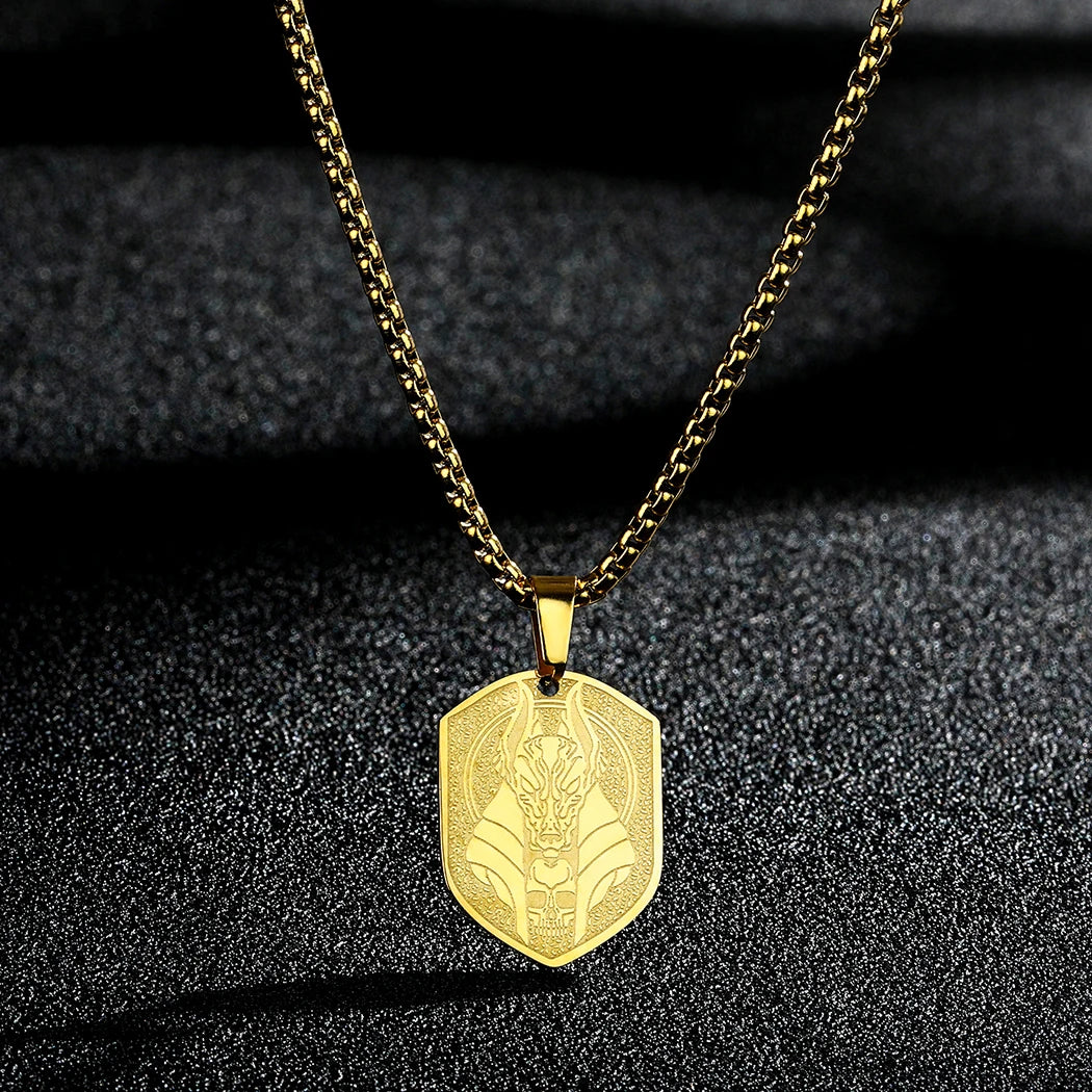 CHENGXUN Dainty Chef Knife Pendant Necklace for Women Men Steel Knife Charm Neck Chain Male Talisman Amulet Protection Jewelry