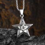 Jewelry Round Celtic Knot Necklace for Men Nordic Rune Amulet Fashion Sweater Necklace Gift