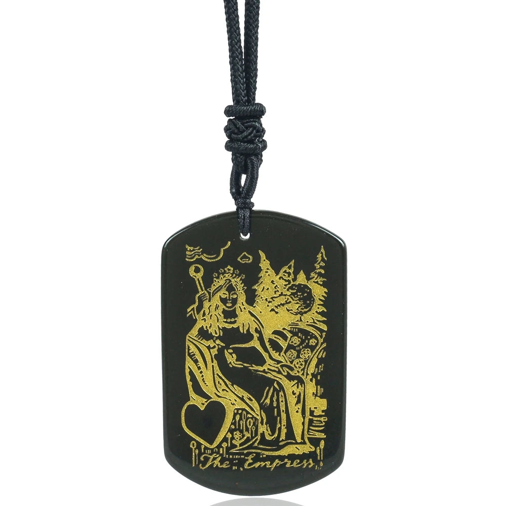 Tarot Black Pendant Necklace