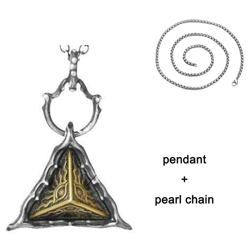 Eye of Horus Amulet Pendant Necklace — Stainless Steel
