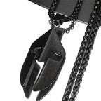 Vintage Ares Spartan Warrior Helmet Pendant Necklace for Women Men Stainless Steel Ancient Greek Spartan Mask Hip Hop