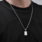 Chessboard Square Pendant — Gold