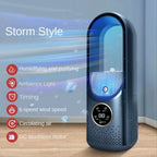 Air Cooler Leafless USB Electric Fan 6 Speed Silent Timer Portable Air Conditioner Cooling Fan Humidifier Conditioning