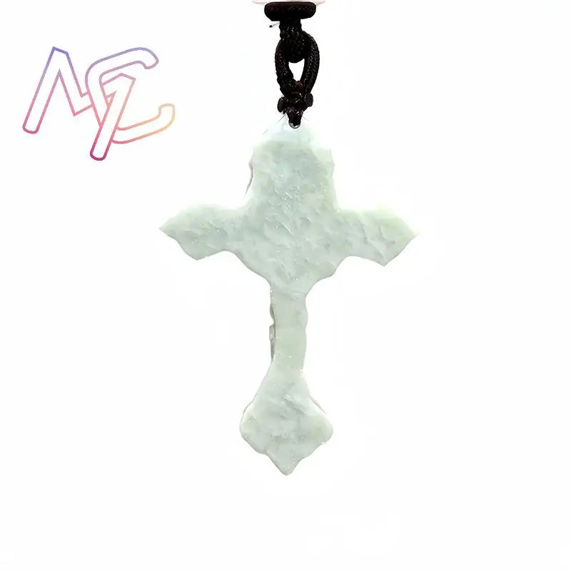 Natural Real Jade Cross Pendant Necklace Talismans Amulet Designer Gift Carved Jewelry Gifts for Women Men Charm Chinese