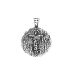 Vintage Gothic Stainless Steel Catholic Jesus Pendant Necklace Fashion Punk Cross Amulet Necklaces For Men Religion