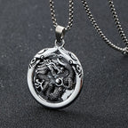 Dragon Zodiac Steel Pendant Chinese Style Retro