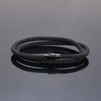 New Minimalist Men's Rope Bracelet Double Layer Survival Bracelet Accessories Boyfriend Gift Magnet Buckle Men's
