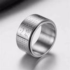 Prajnaparamita Heart Sutra Rotatable Double Layer Ring