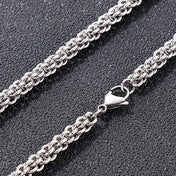 Cable Link Chain Bracelet Necklace Set 7mm — Stainless Steel