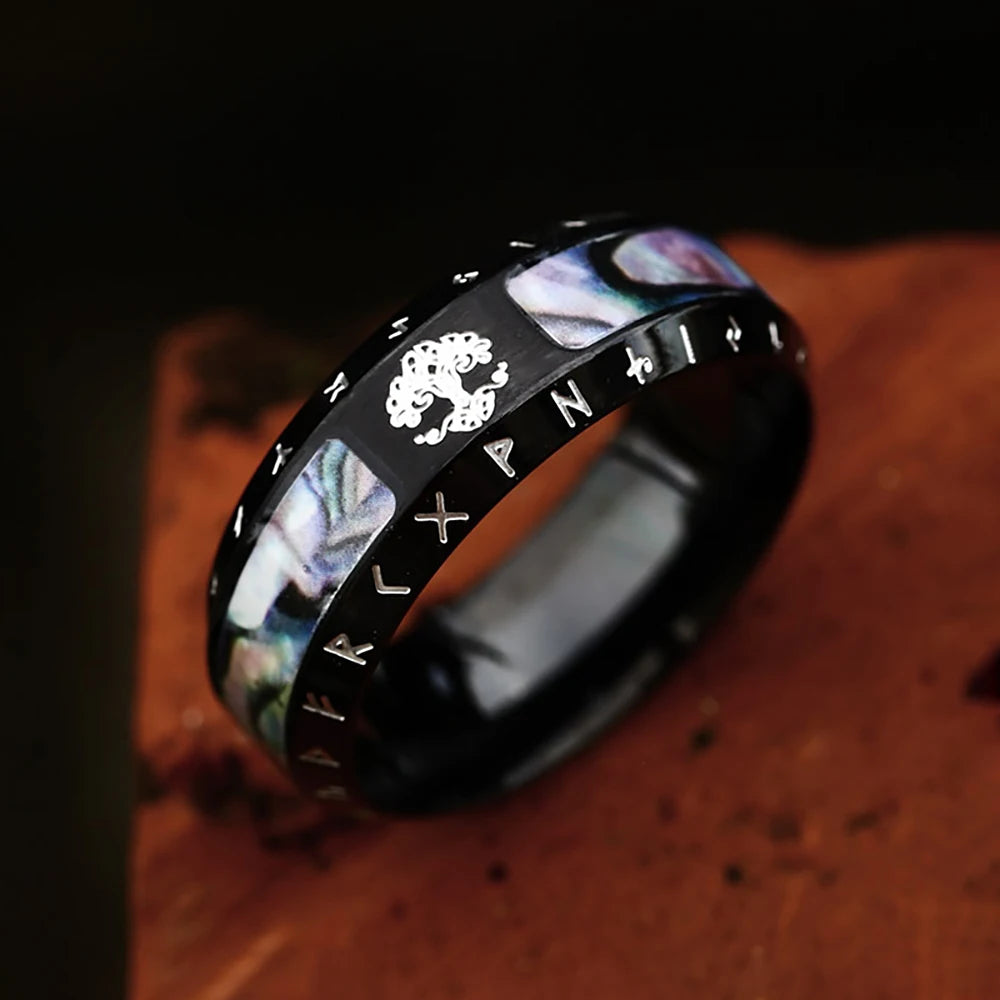 Fashion Punk Stainless Steel Fire Dragon Rings For Men Women Hip Hop Biker Vintage Vikings Animal Ring Amulet Jewelry