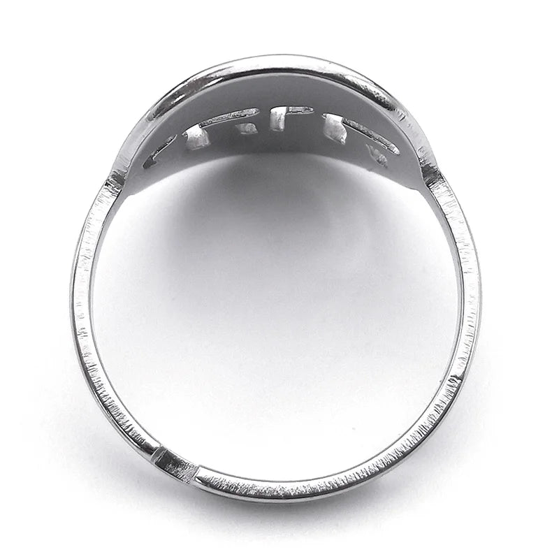Tetragrammaton Yahweh Hebrew God Name Ring — Stainless Steel