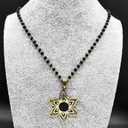 Flower Gold Pendant Necklace — Stainless Steel