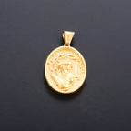 Jesus Cross Gold Pendant Necklace