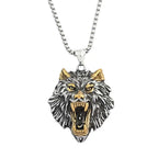 Wolf Fenrir Pendant — Stainless Steel