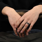 Retro Cyberpunk Gear Armor Ring For Men Antique Punk Gothic Adjustable Ring Handmade Rock Biker Accessories Man Jewelry Gift