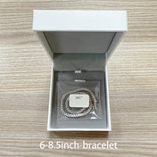 Silver-Tone Moissanite Tennis Chain Necklace 2MM