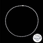 Tennis Chain Necklace Stainless Steel 6.5MM Cluster