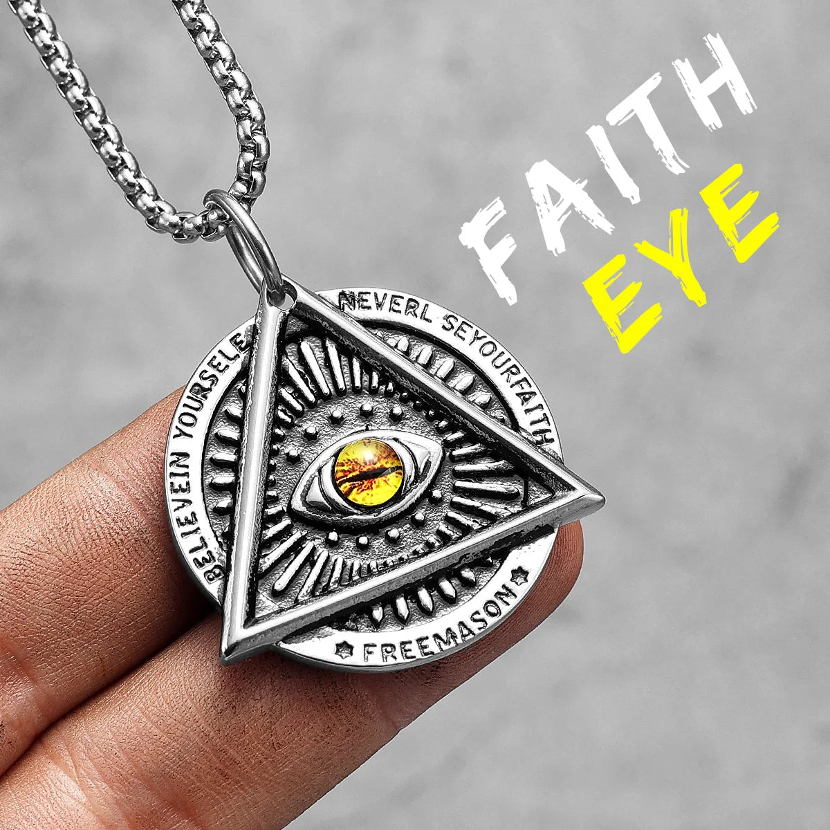 Star of David Pendant — Stainless Steel